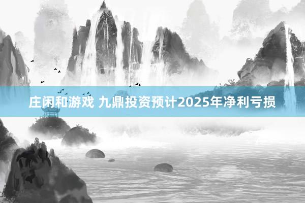 莊閑和游戲 九鼎投資預(yù)計2025年凈利虧損